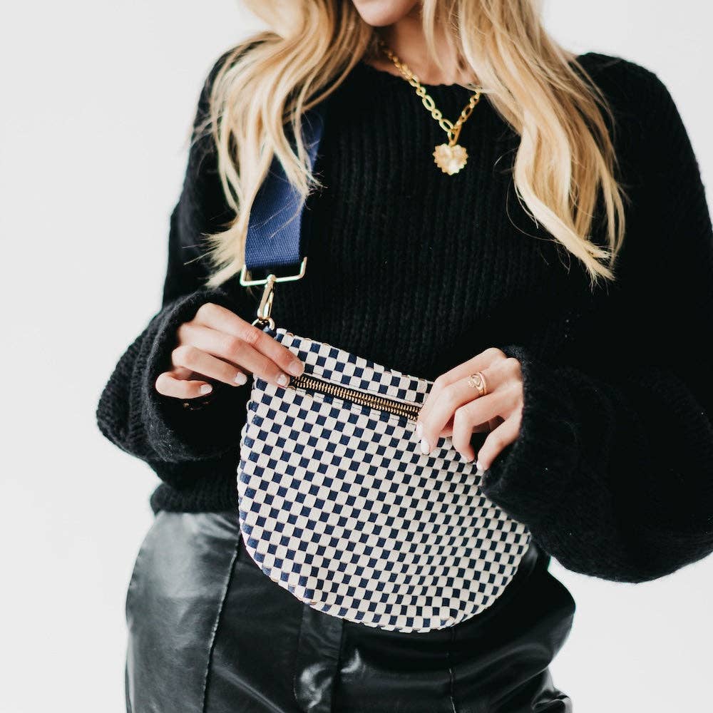 Westlyn Woven Bum Bag-Checkered