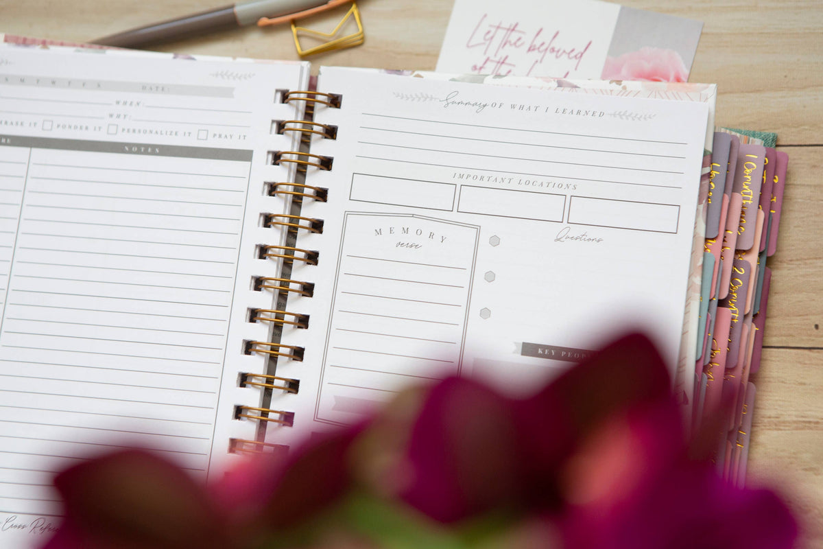 Bible Study Journal for Women | Verse Mapping Journal