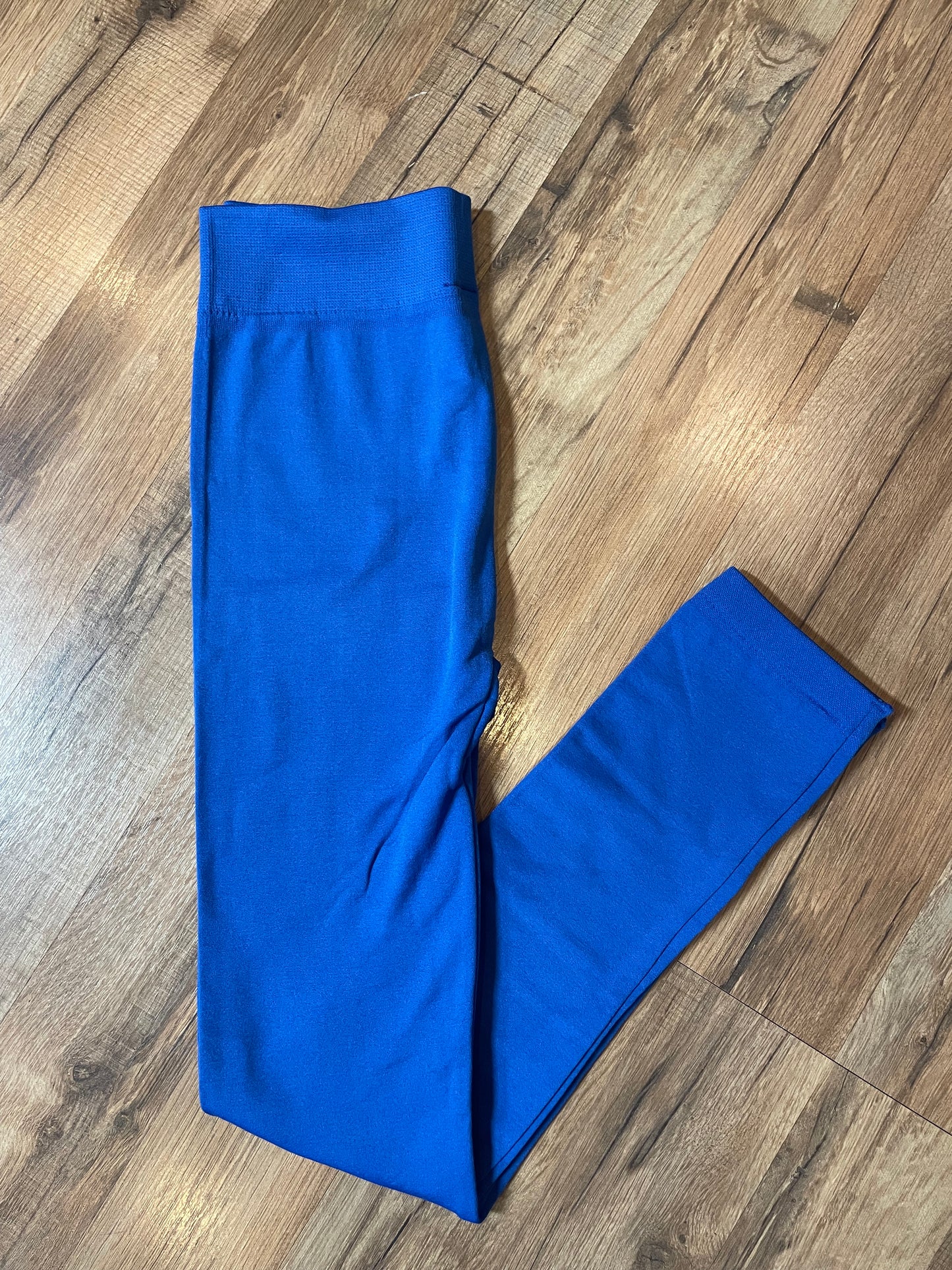 Fleece Lined Leggings Cobalt Blue