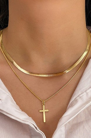 Cross Layering Chunky Necklace