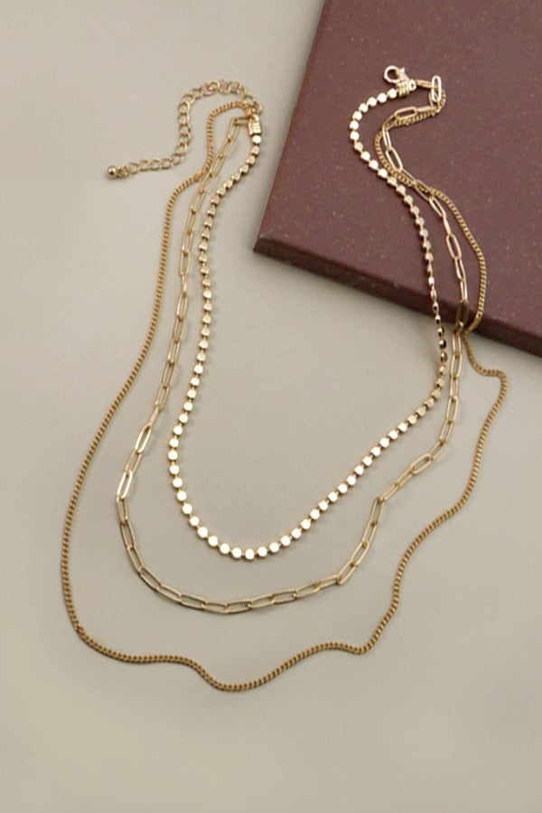 Gold Multi Chain Layer Necklace