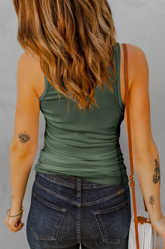 Sage Ribbed Tank