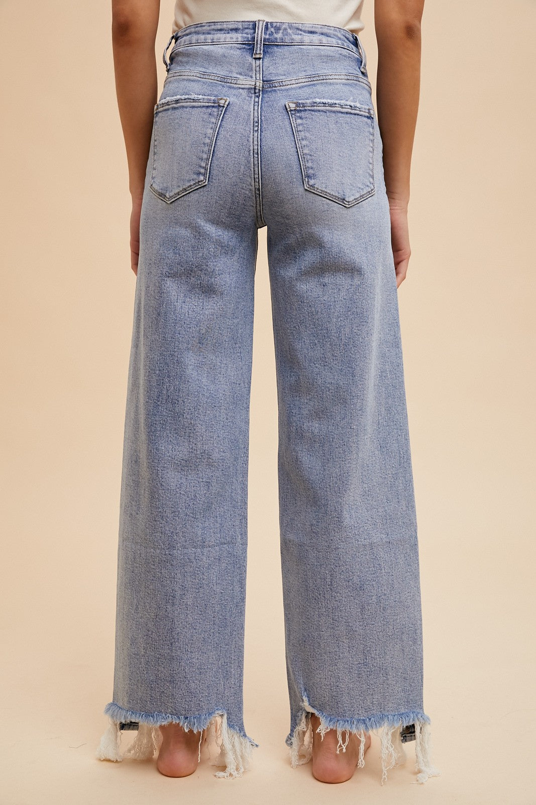 Light Wash Straight Jeans