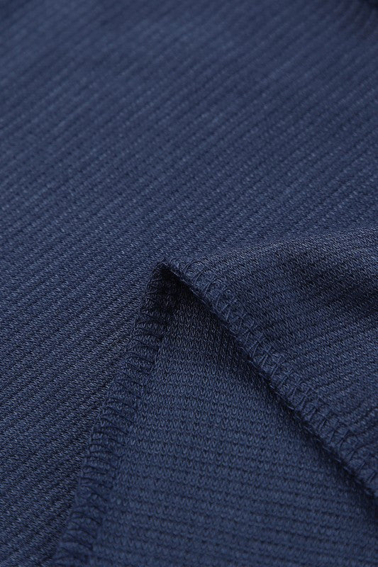 Navy Sleeveless V-Neck Pocketed Jumpsuit