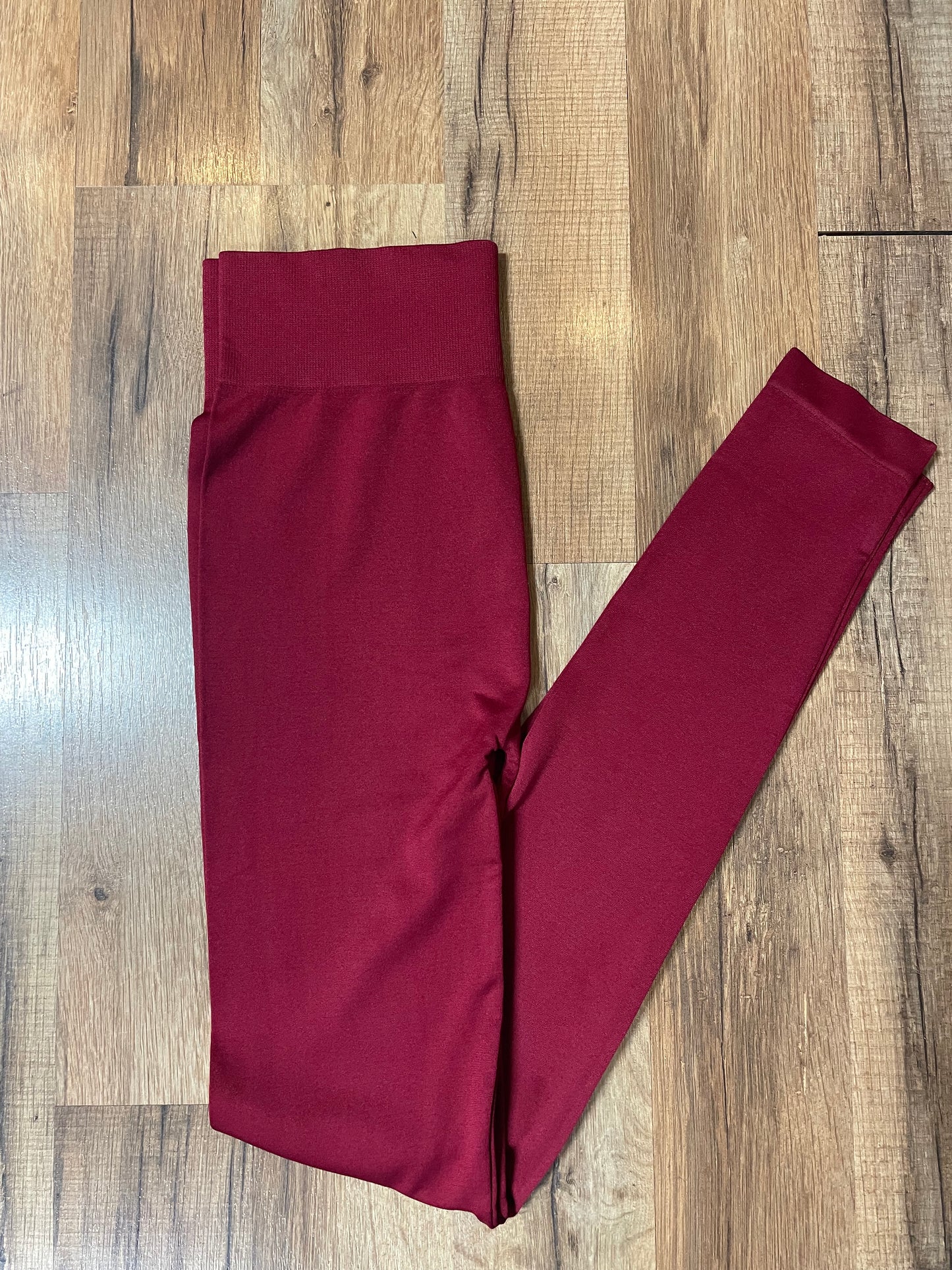 Regular Length Leggings Burgundy