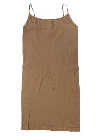 Long Spaghetti Strap Cami Taupe