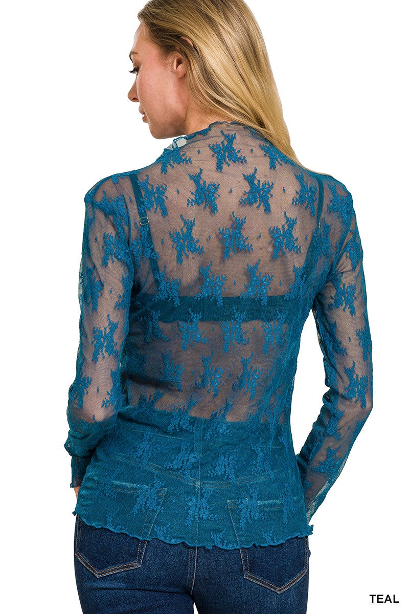 Turquoise Layering Top