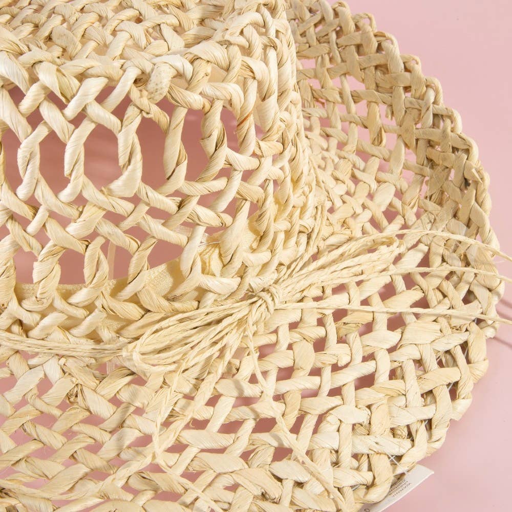 Basket Weave Western Assorted Discs Cowboy Hat