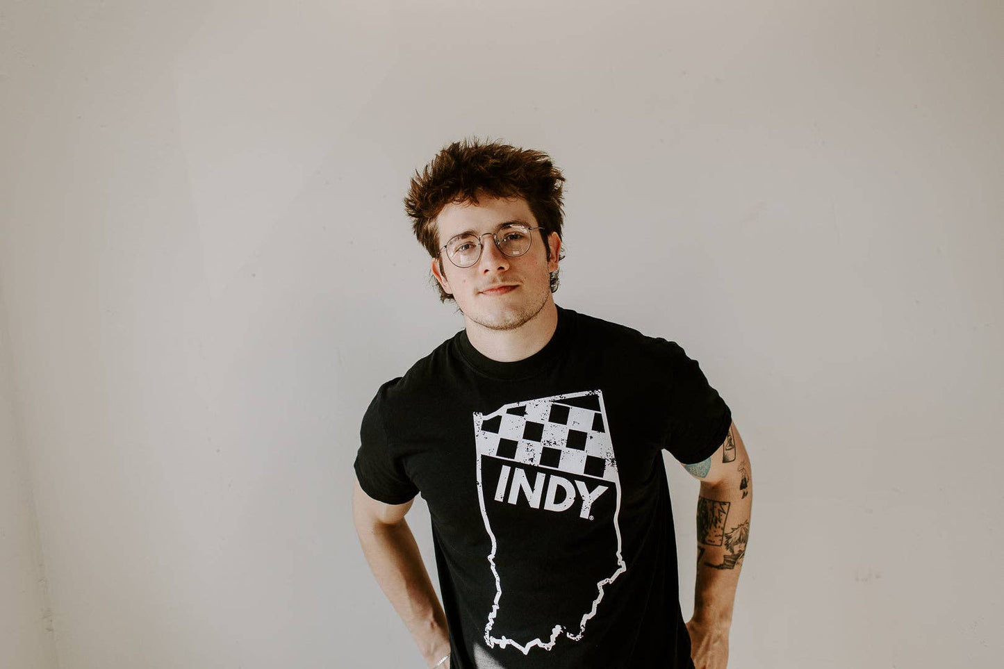 Unisex Indy Race Tee - Vintage Vibes