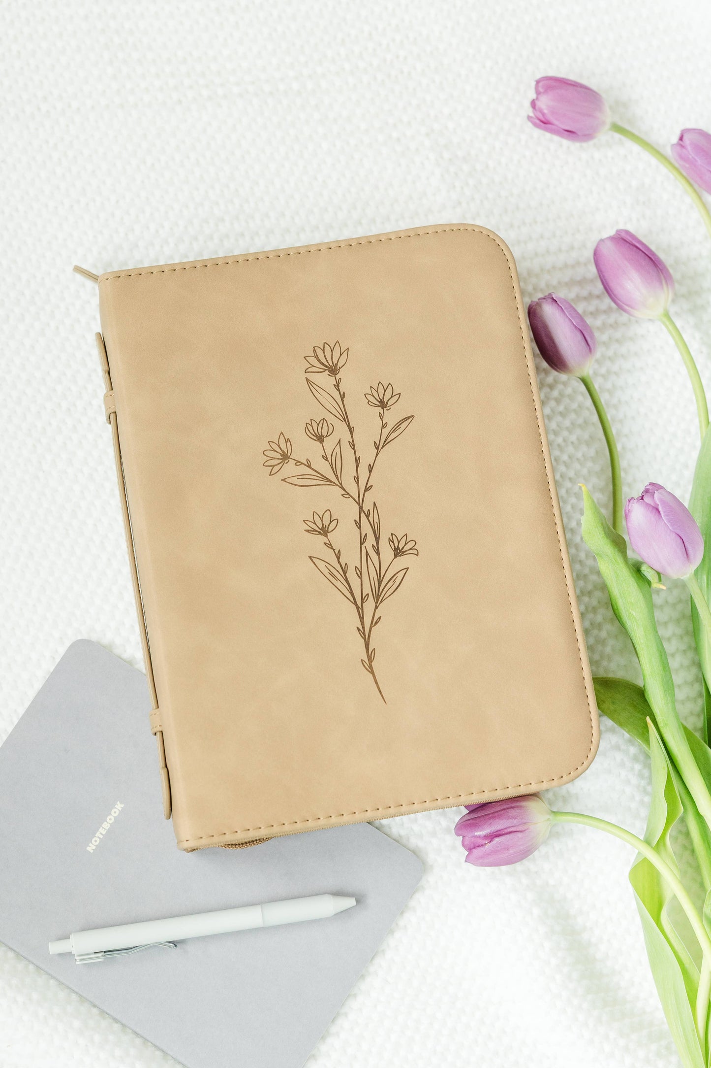 Debossed Floral Bible Cover