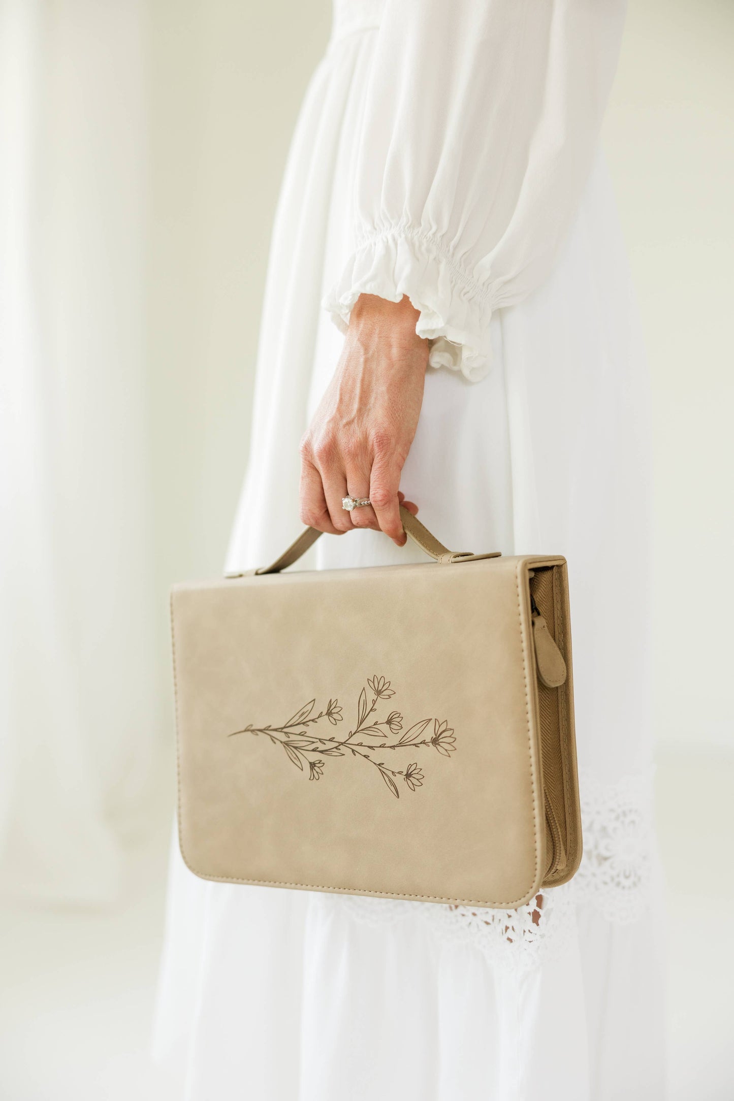 Debossed Floral Bible Cover
