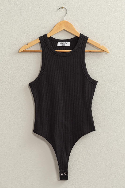 Black Sleeveless Bodysuit