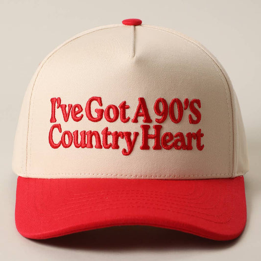 "I've Got A 90's Country Heart" Trucker Hat