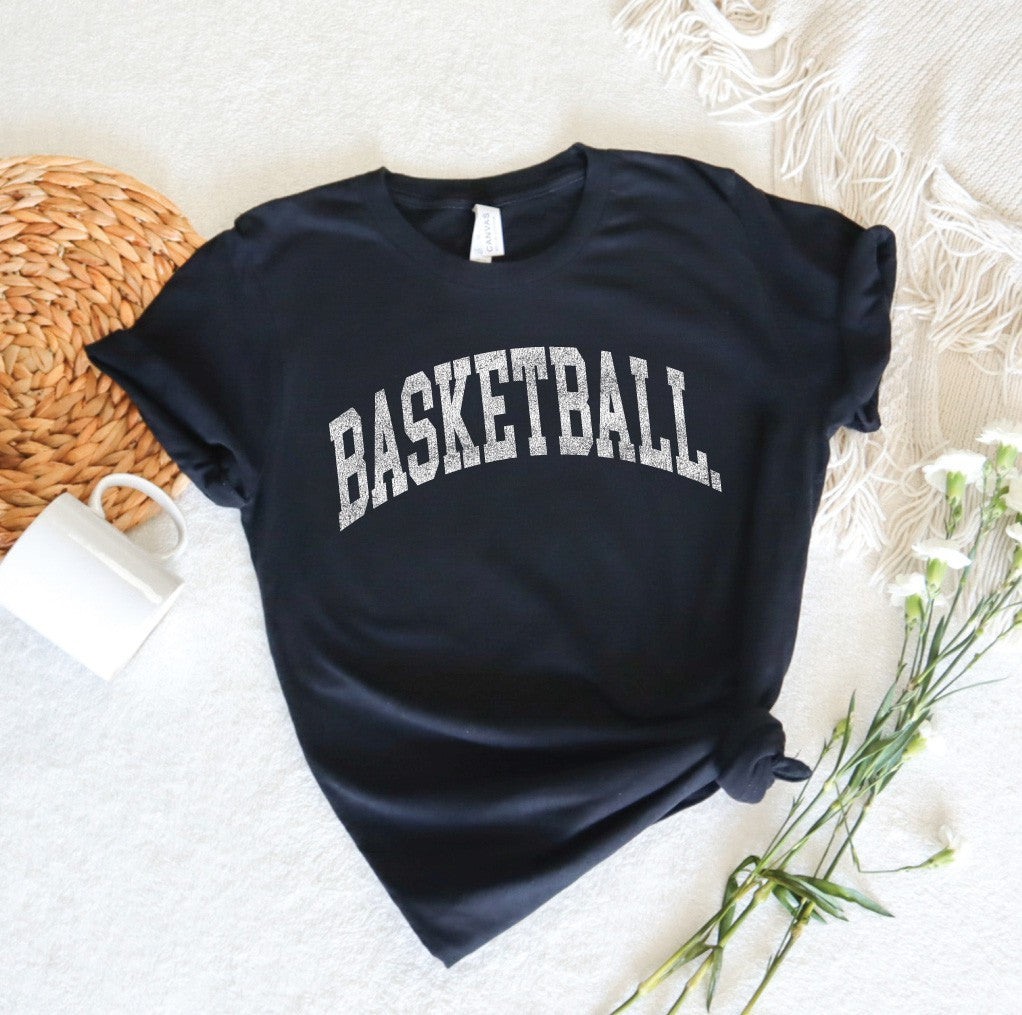 Black Basketball Graphic T-Shirt