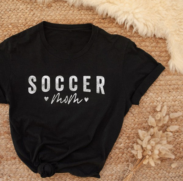 Black Soccer Mom Graphic T-Shirt