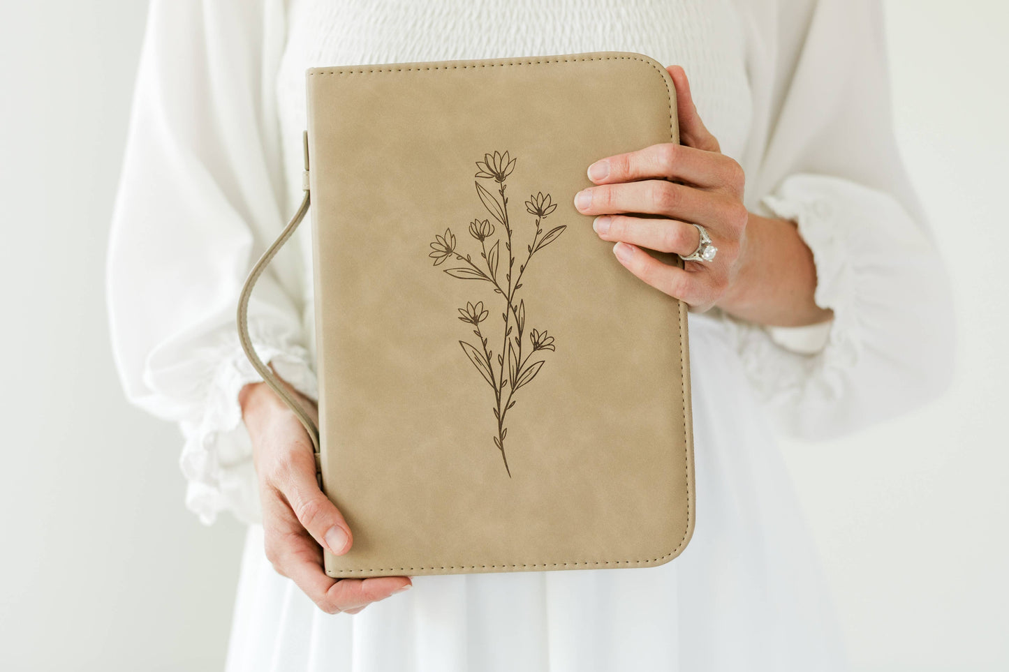 Debossed Floral Bible Cover