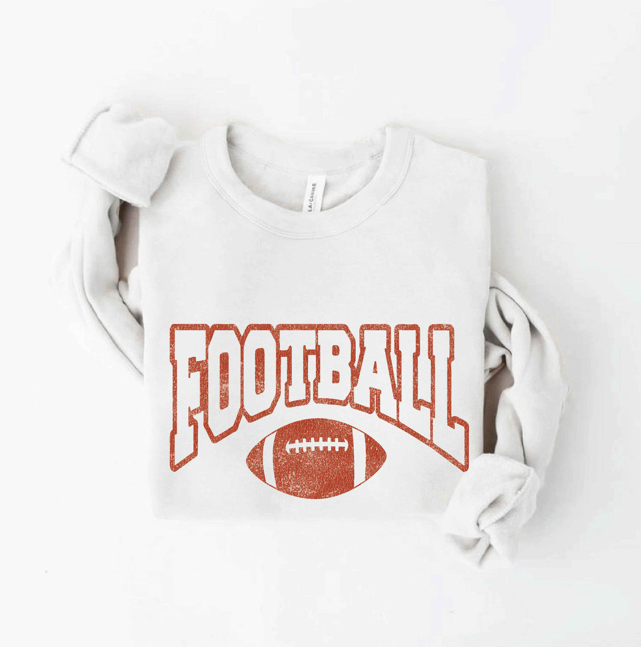 Vintage White Football Unisex Graphic Pullover