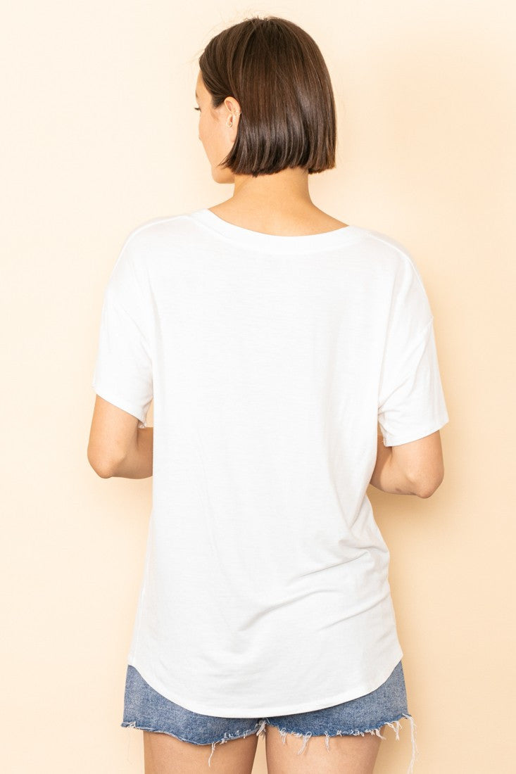 Off White Soft Basic T-Shirt