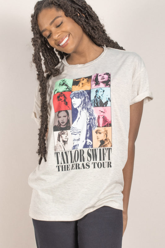 Oatmeal Taylor Swift Graphic Tee