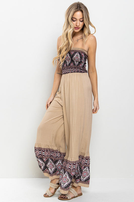 Sand Tube Top Jumpsuit