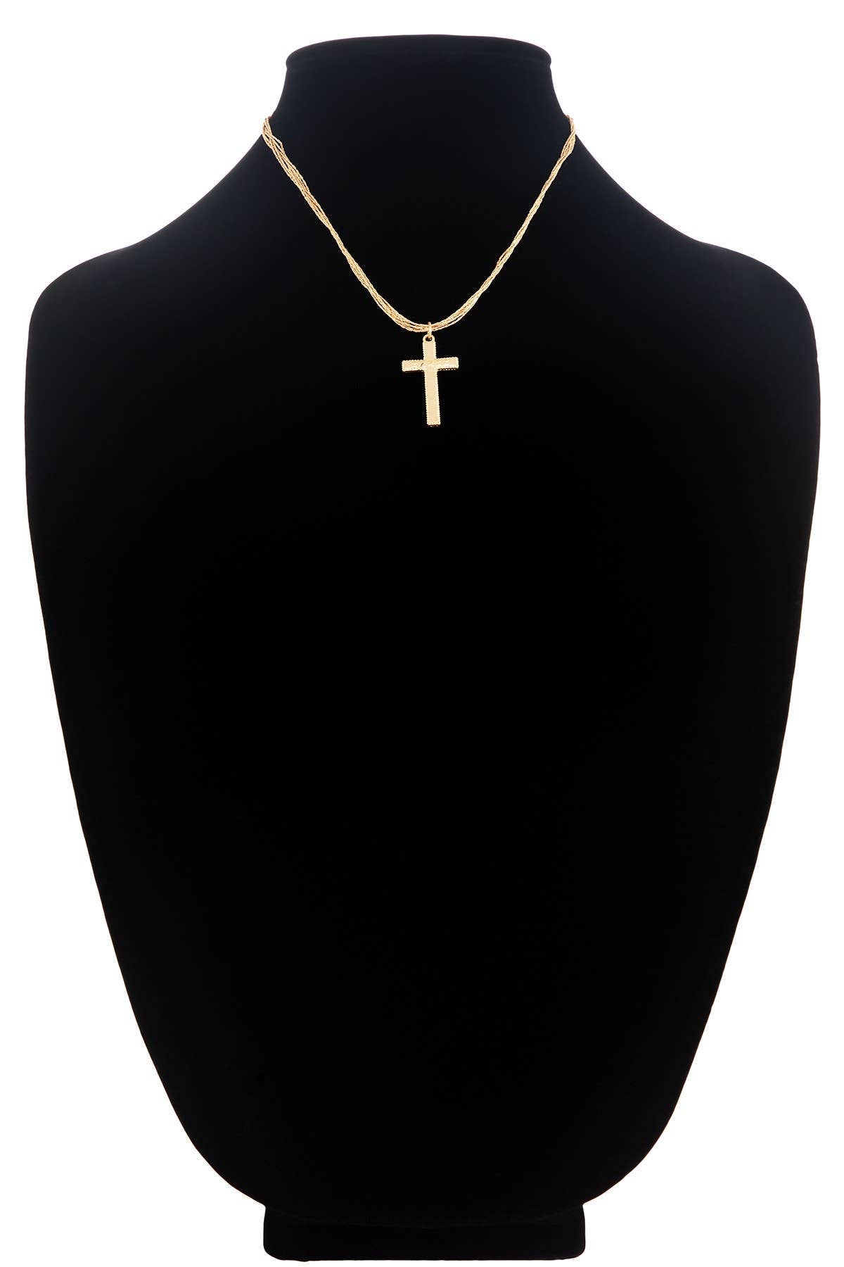 Rope Chain Cross Necklace