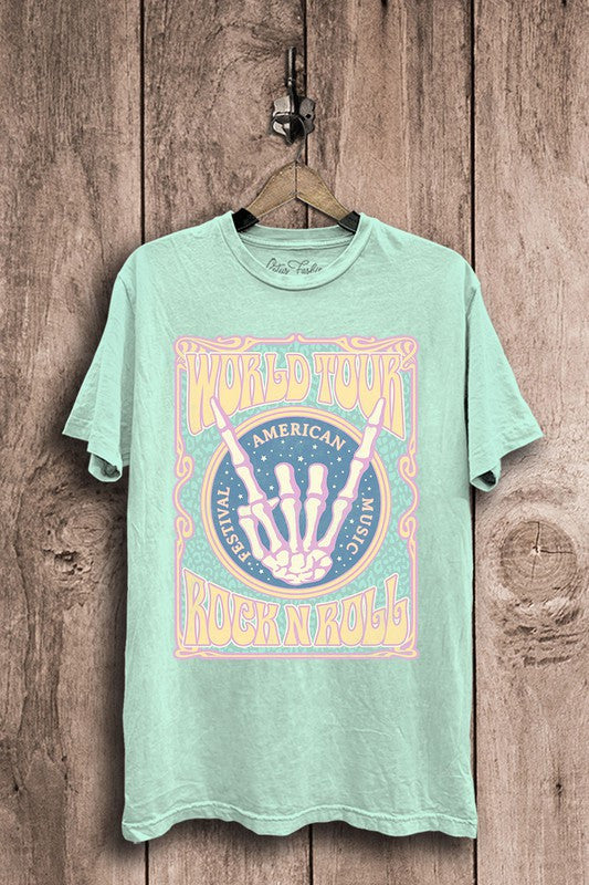 Mint World Tour Rock & Roll Graphic Tee