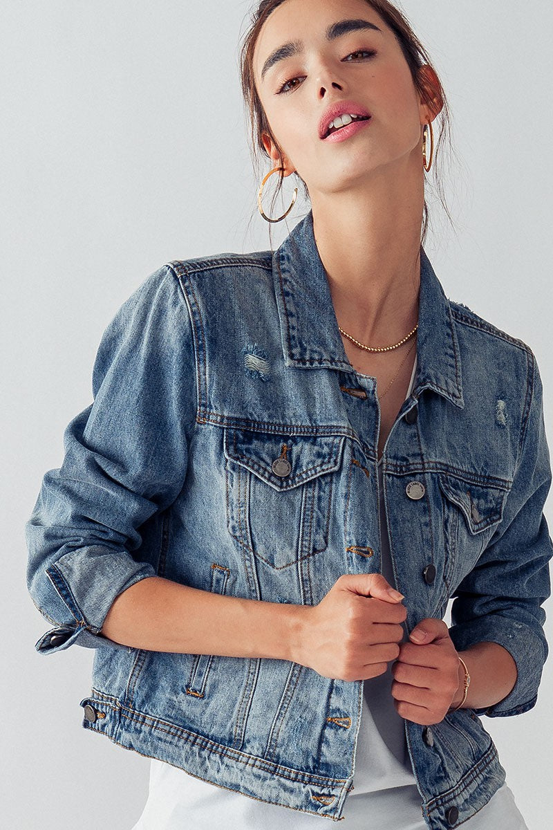 Vintage Washed Denim Jacket