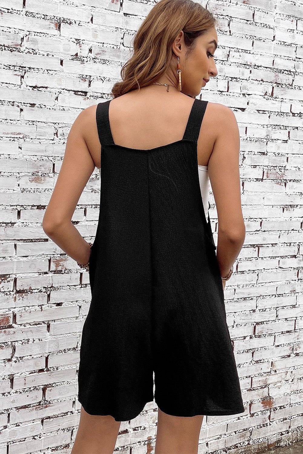 Black Tie Straps Romper