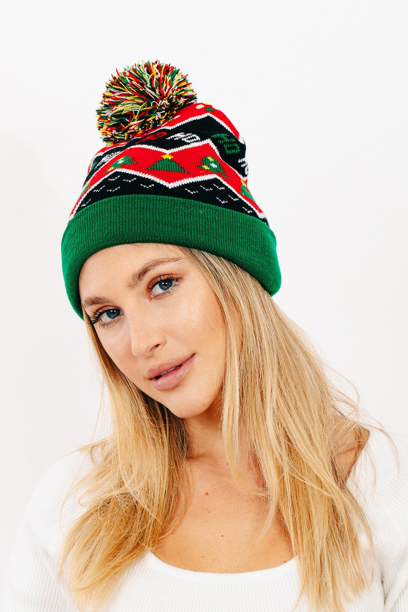 Christmas Pattern Beanie