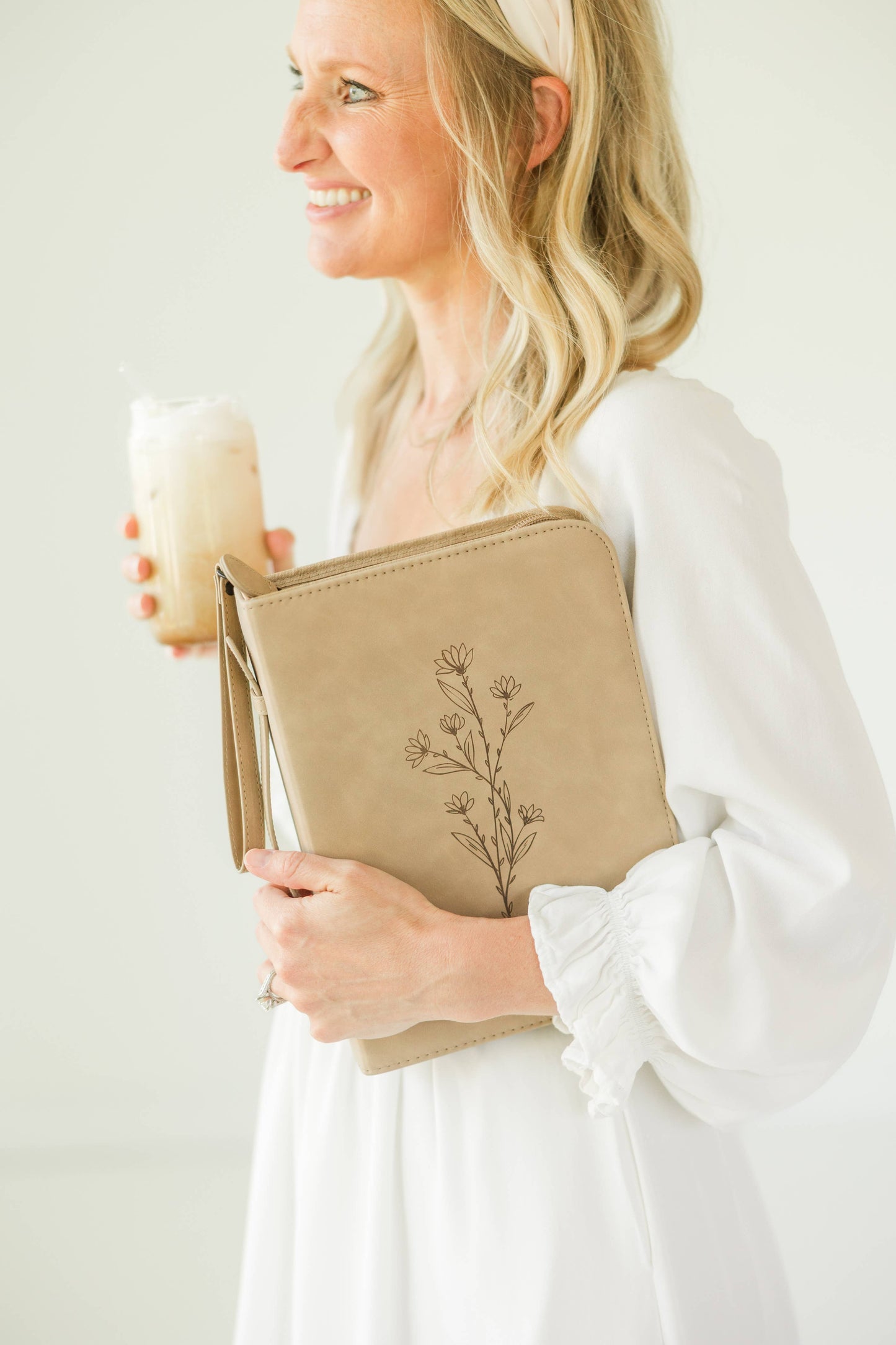 Debossed Floral Bible Cover