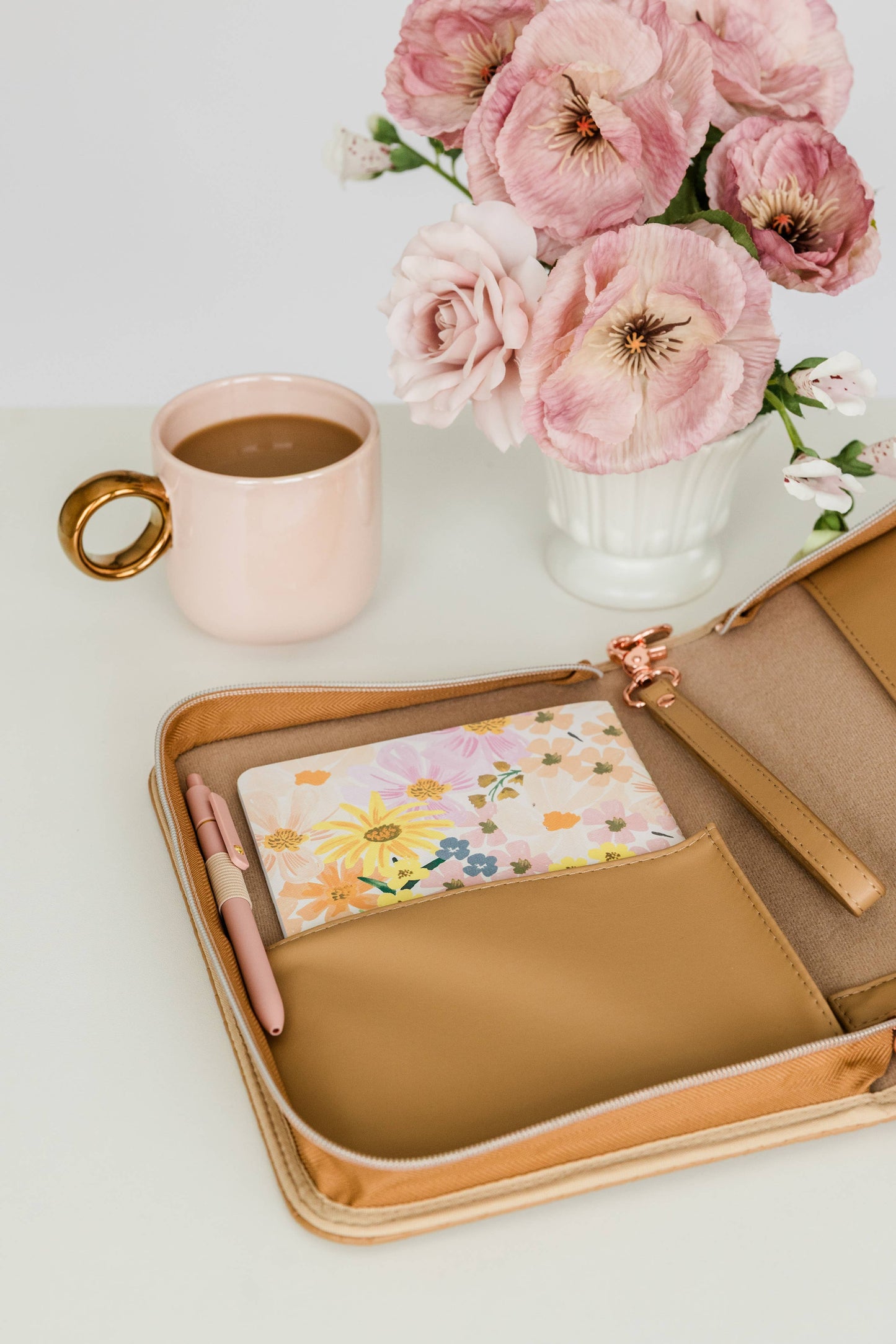 Crossbody  Weave Bible Case: CARAMEL