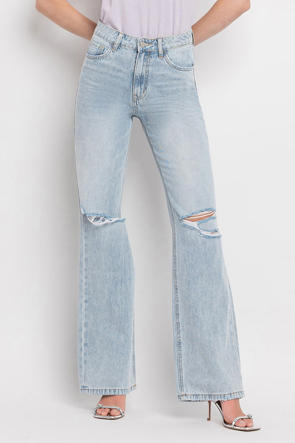 90's Vintage High Rise Flare Jeans