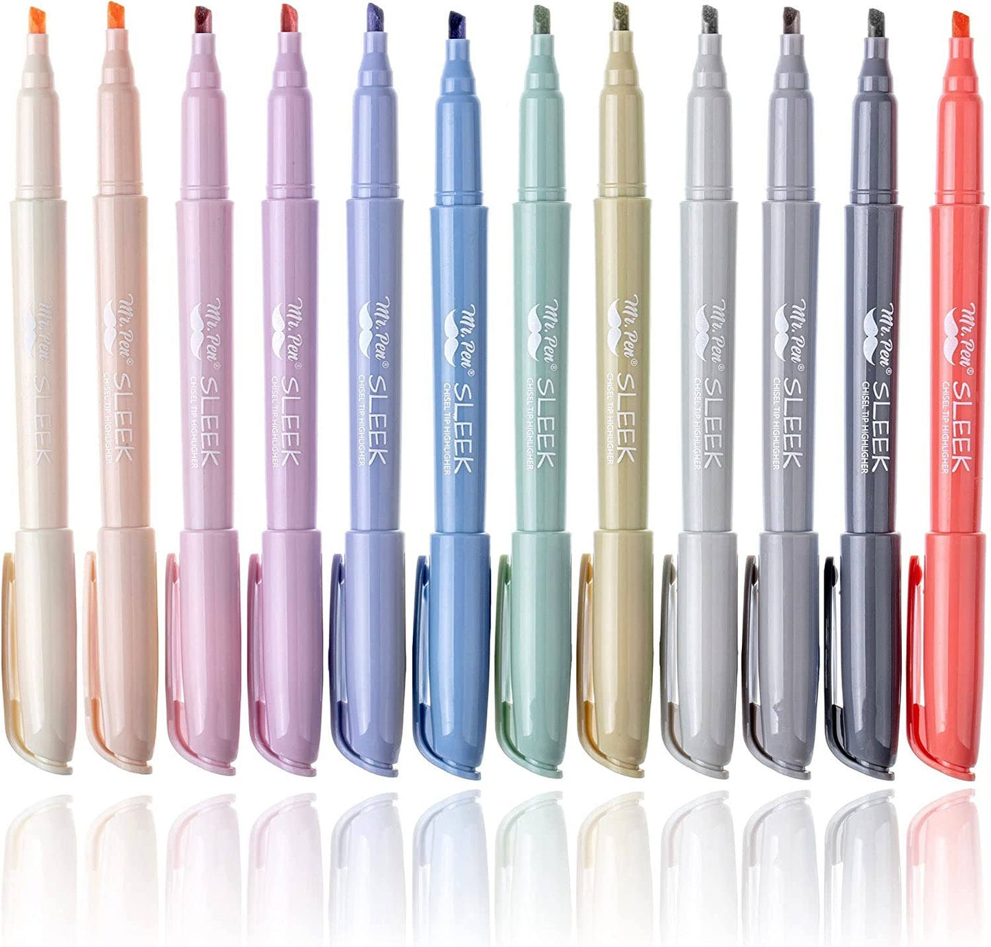 Morandi Highlighters 12 Pack Chisel Tip
