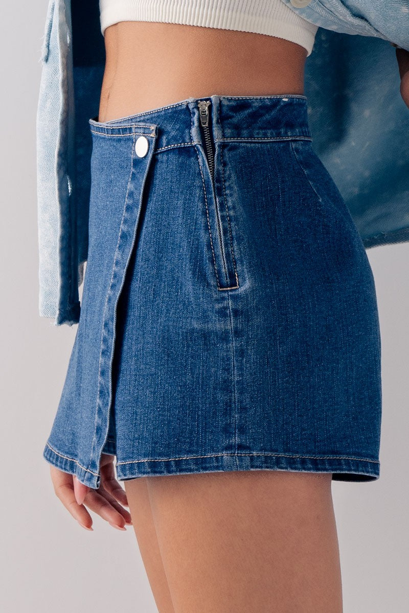 Blue Denim Skort