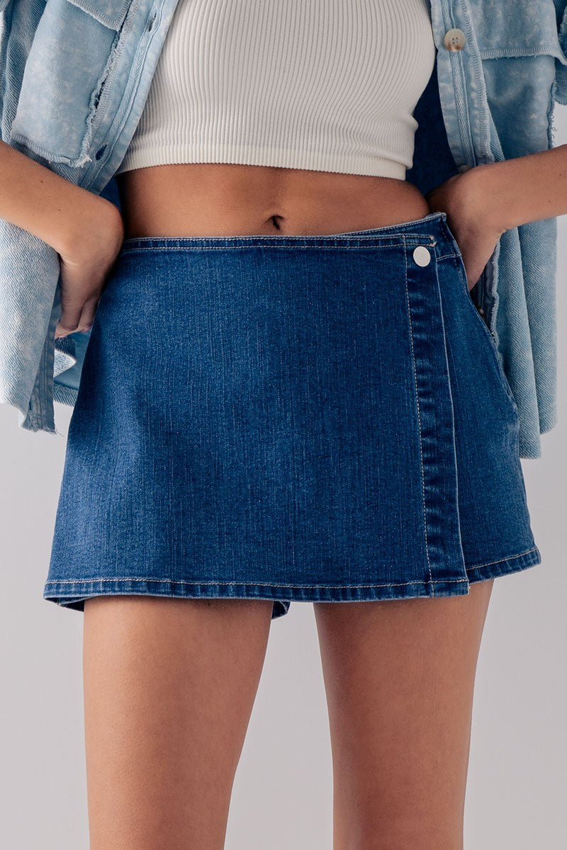 Blue Denim Skort