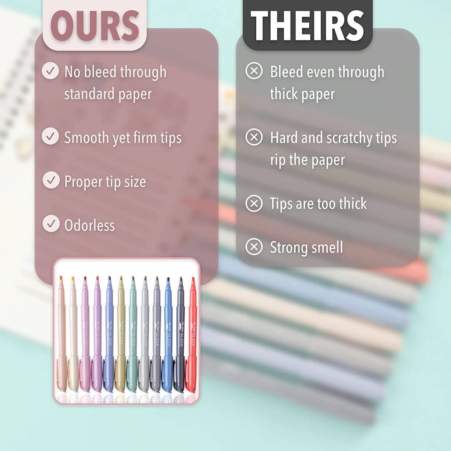 Morandi Highlighters 12 Pack Chisel Tip