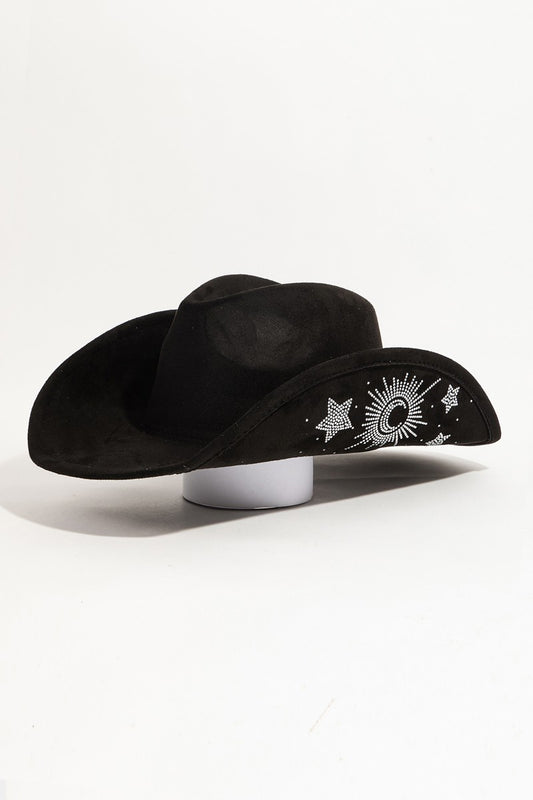 Black Rhinestone Star Cowboy Hat