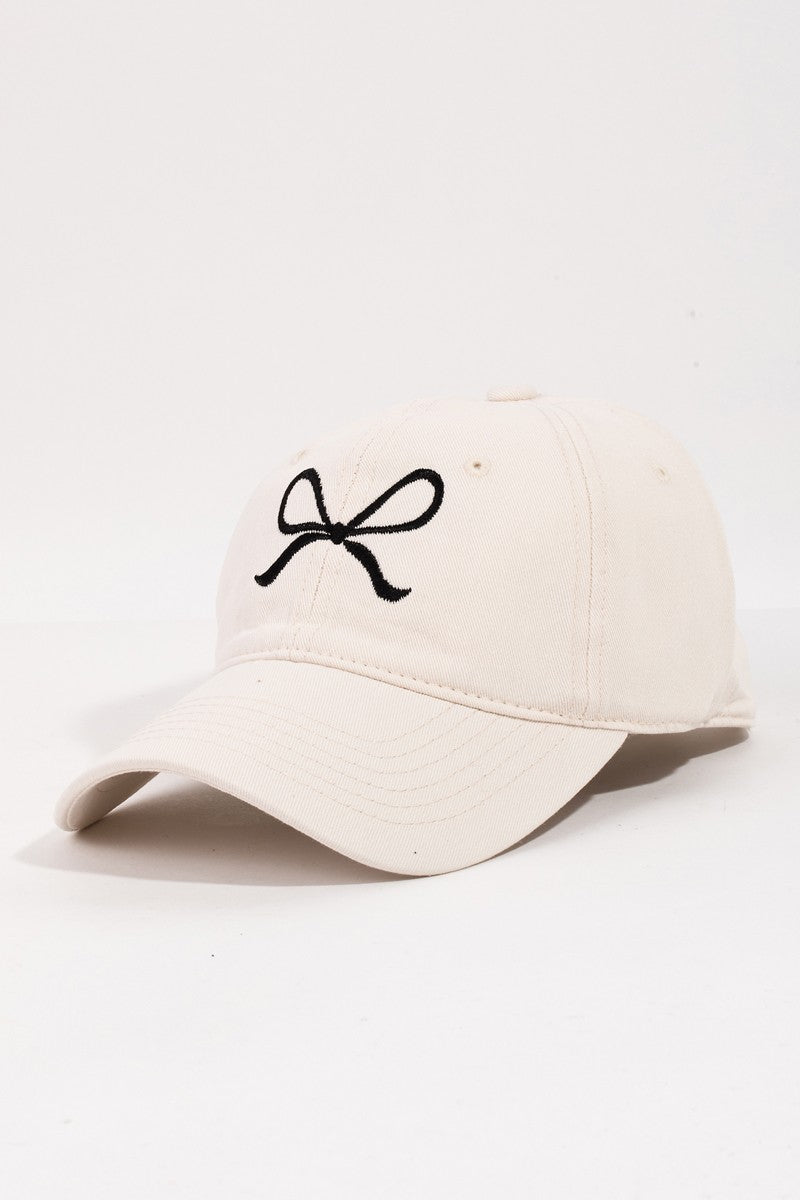 Ivory Bow Hat