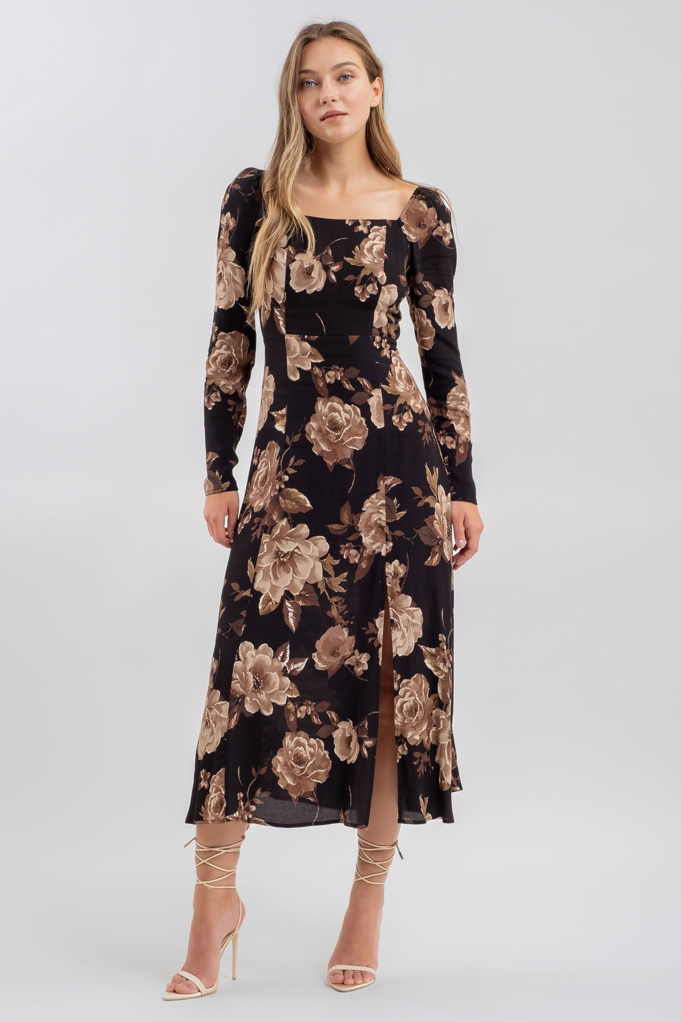 Floral Long Sleeve Dress