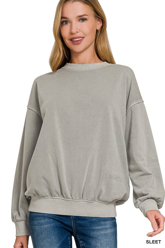 Sleet Fleece Round Neck Sweatshirt