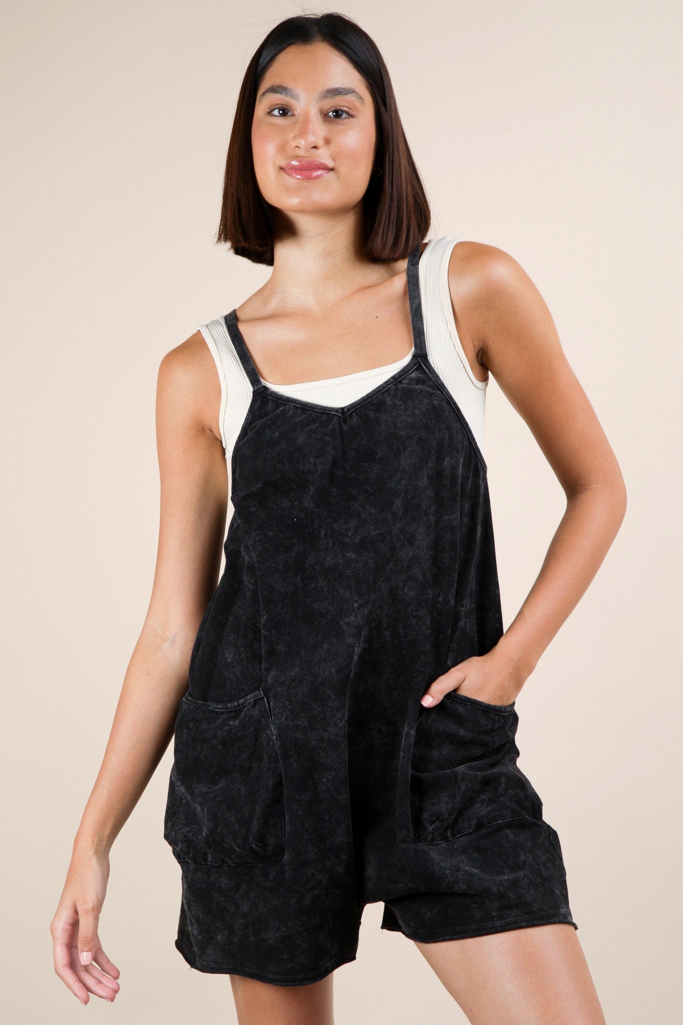 Mineral Washed Romper