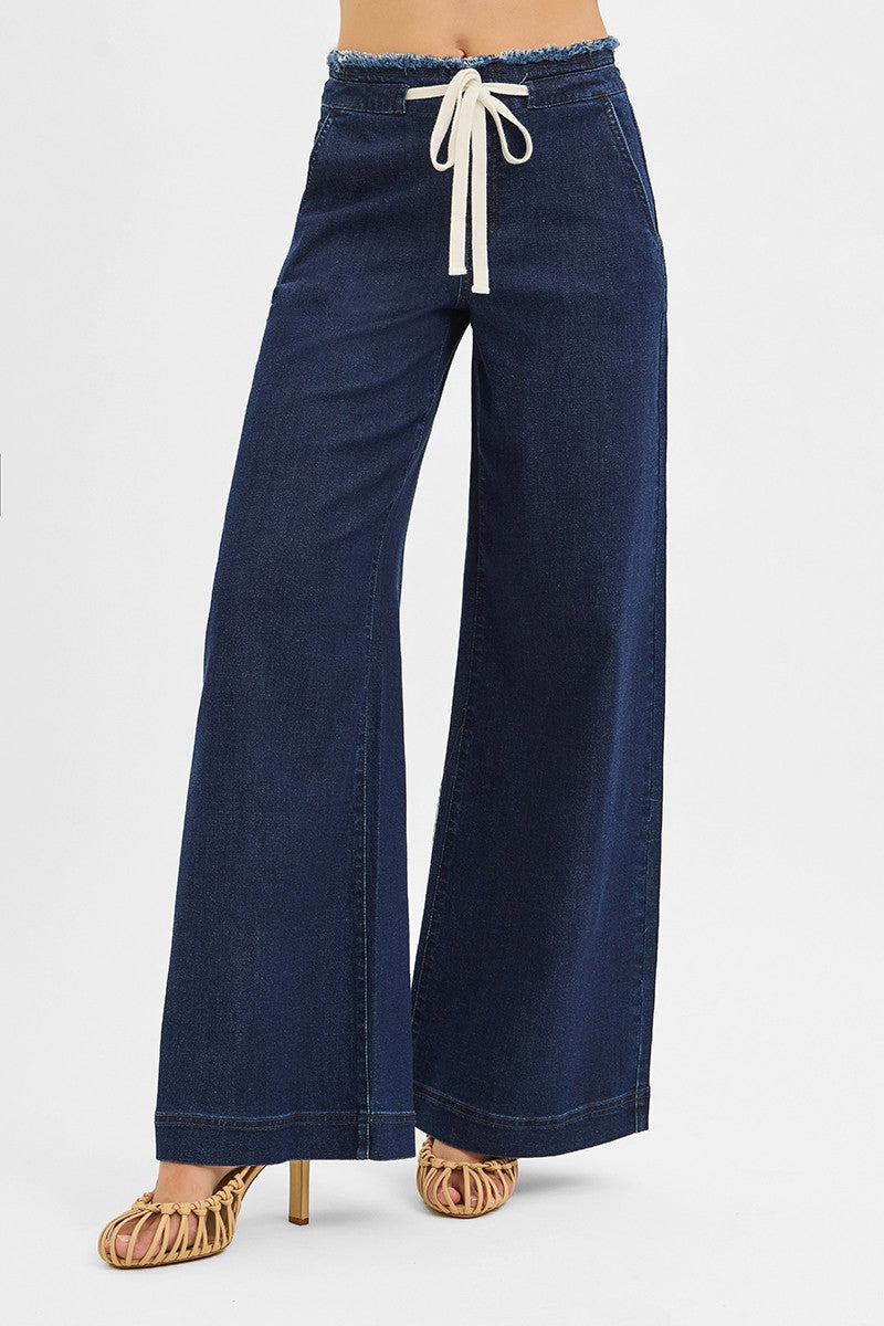 Frayed Waist Band Jean