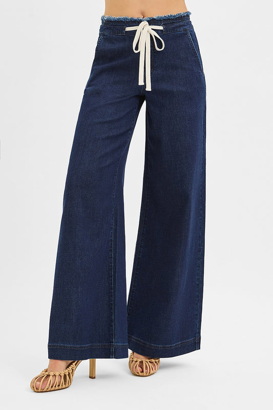 Frayed Waist Band Jean