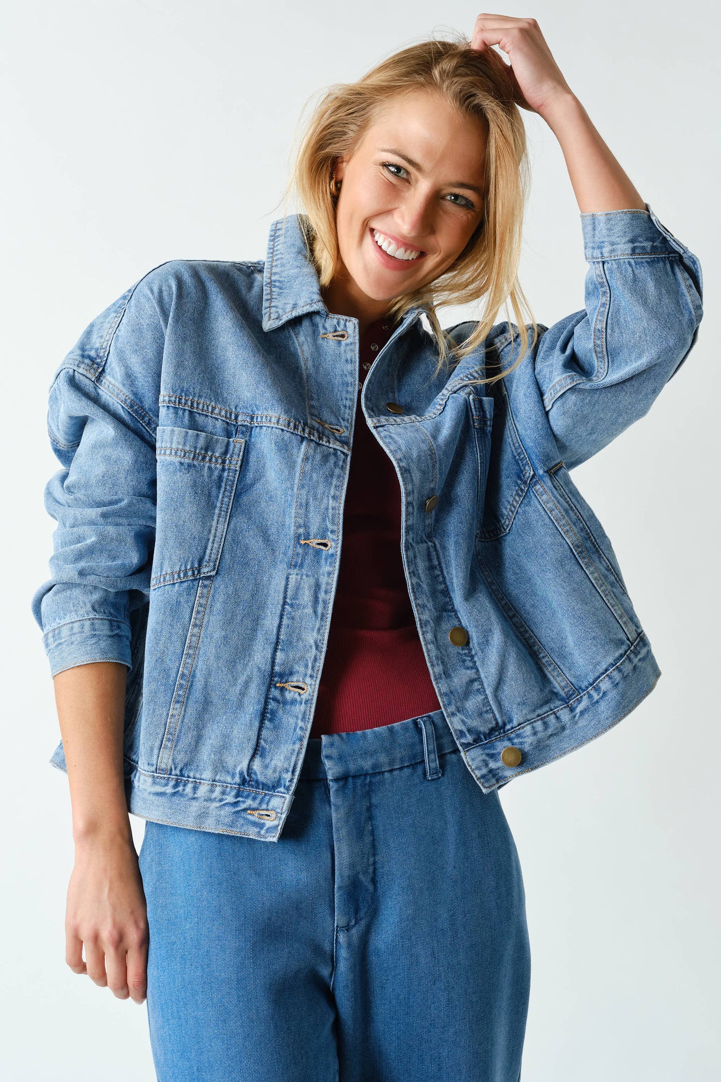 Boxy Denim Trucker Jacket
