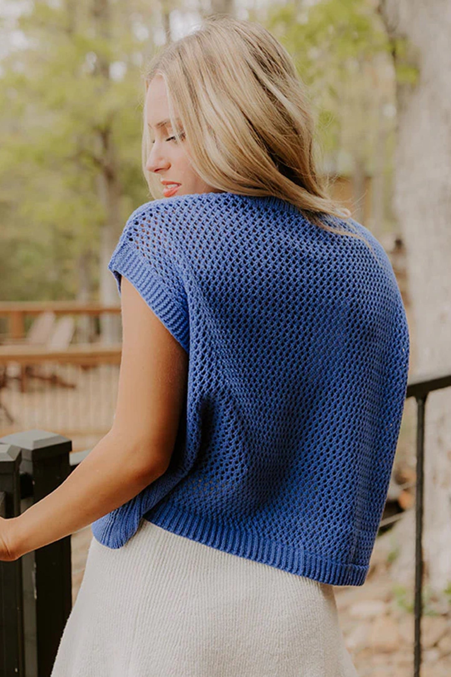Flag Knit Sweater Top