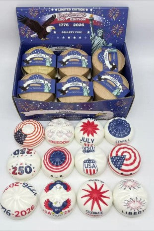 4th Of July Dumpling Squishy USA Theme Gift Box