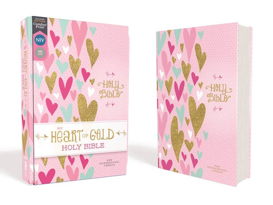 NIV Heart of Gold Holy Bible, Hardcover