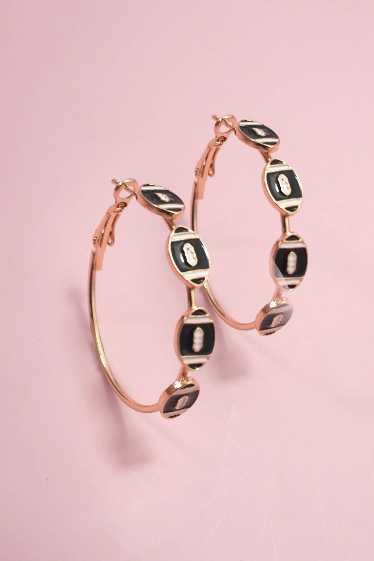 Gameday Baseball Hoop Earrings