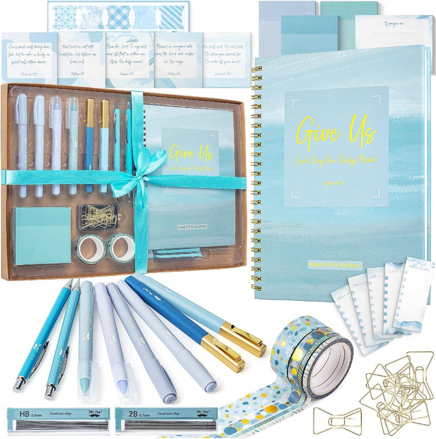 Pink Bible Journaling Kit, Bible Highlighters and Pens No