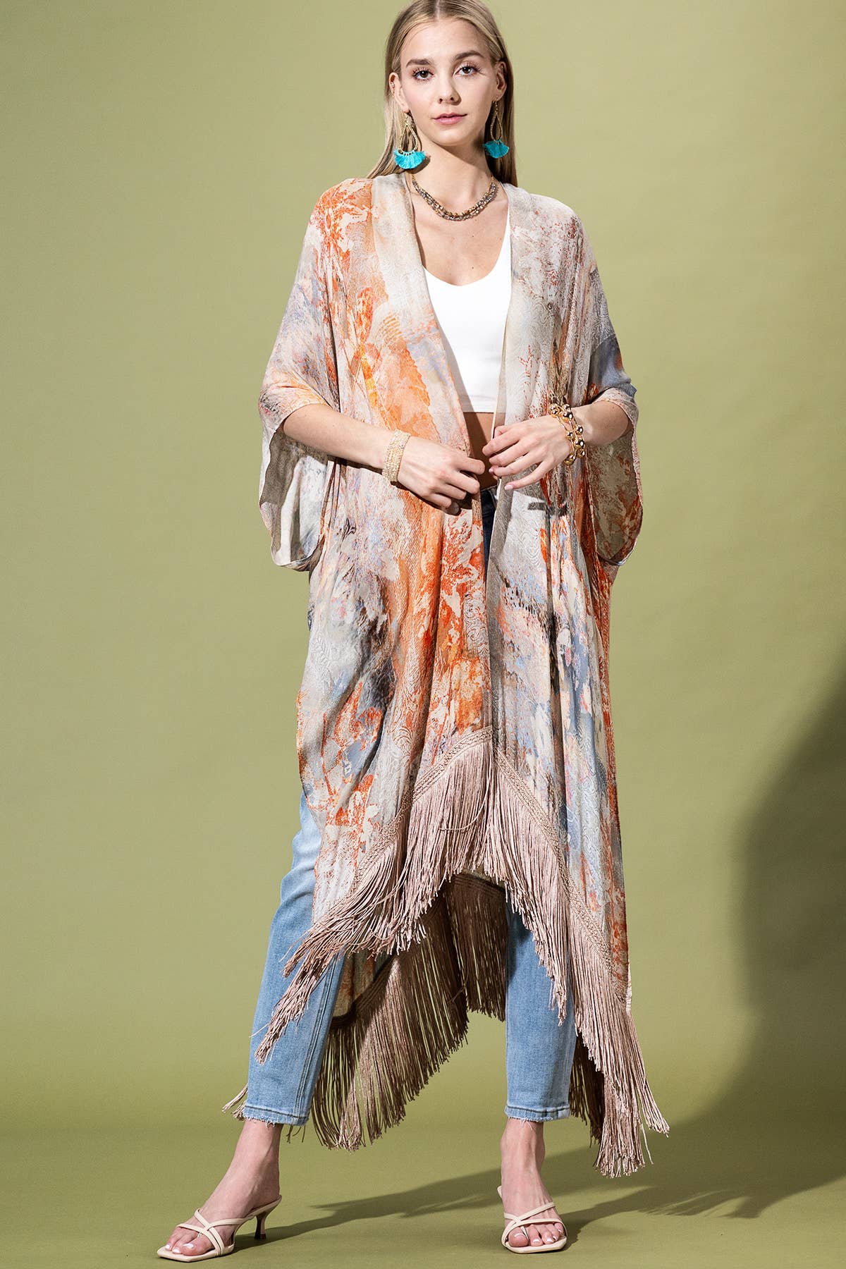 Long Fringe Cardigan
